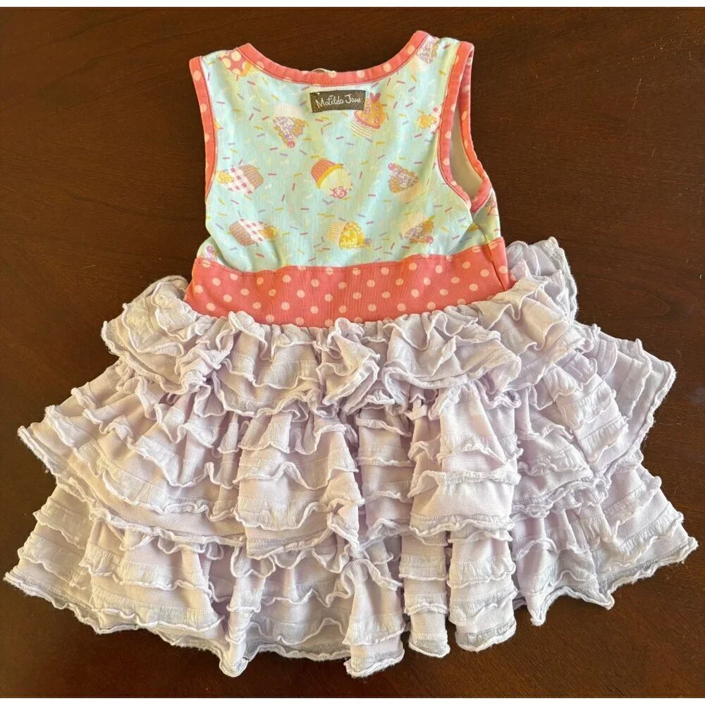 Matilda Jane Let’s Eat Cake Smash Birthday Party Dress Size 2 Toddler Girls